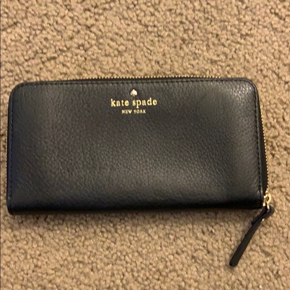 Large Cameron Street Lacey black wallet.